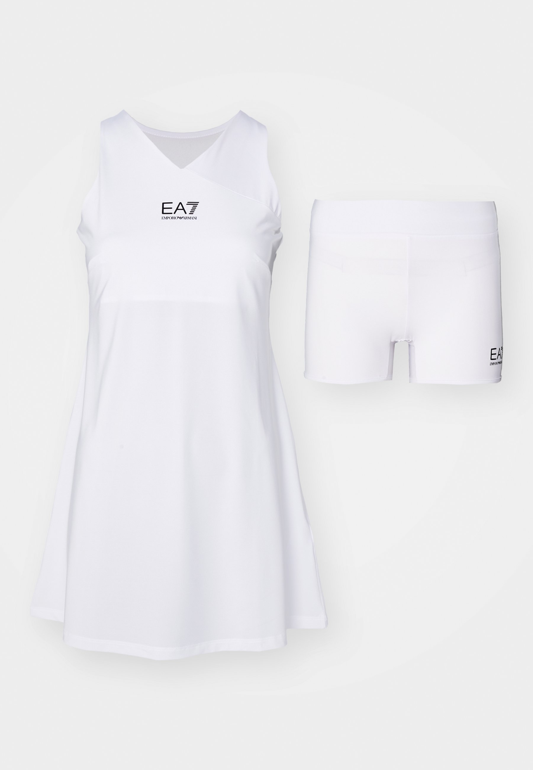 EA7 Emporio Armani TENNIS PRO CLASSIC DRESS - Abito sportivo - bianco