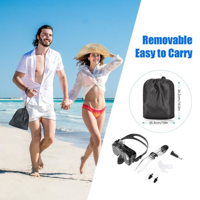 Anti-fog Snorkeling Mask, Silicone Diving Kit with Innovative Integrated Breathing System and Support