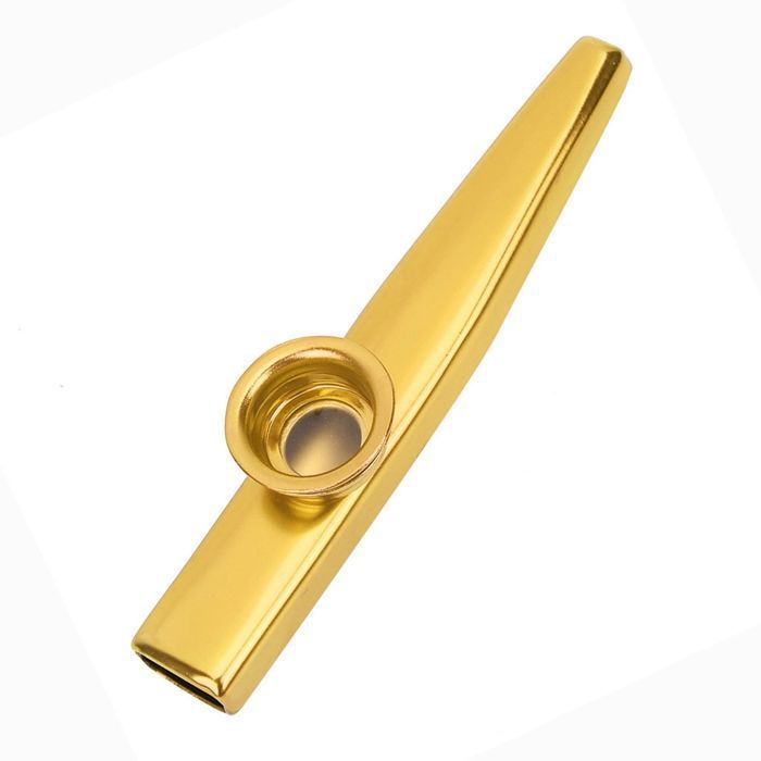 Kazoo en métal, Kazoo Instrument En Alliage D'aluminium, Facile à Apprendre pour enfants,  doré