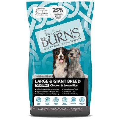Pollo y arroz Burns Original para razas grandes y gigantes