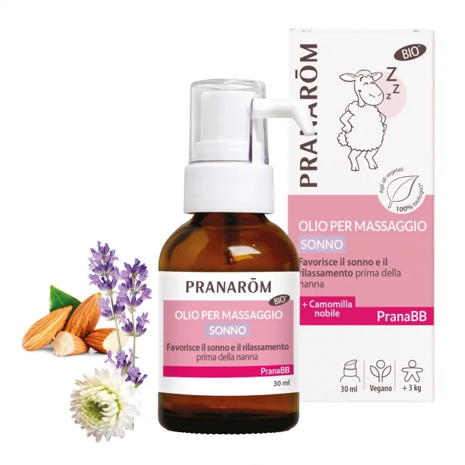 PRANAROM Pranarom Pbb Slaapmassageolie 30 ml Bevordert ontspanning