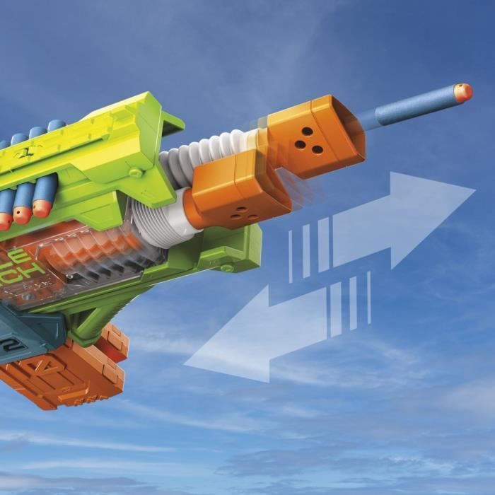 Nerf Elite 2.0 Double Punch Motorblaster, schnell wechselnder Lauf, 50 Nerf Elite Darts, 2 x 10-Dart-Magazine, ab 8 Jahren