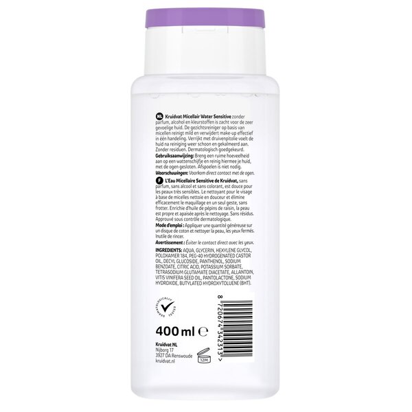 Kruidvat Sensitive Misellivesi<br>400ml - Herkälle iholle