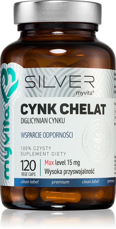„MyVita“ sidabro ir cinko chelato maisto papildo kapsulės imuninei sistemai palaikyti