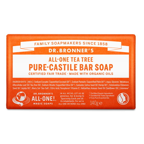 Dr. Bronner Organické tuhé mýdlo s čajovníkem - 140 g
