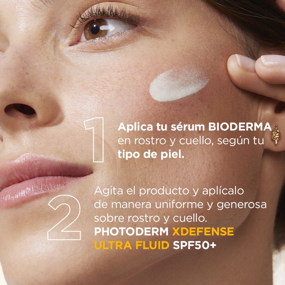 „Photoderm XDefense Ultra-Fluid SPF50 Invisible“ kremas nuo saulės