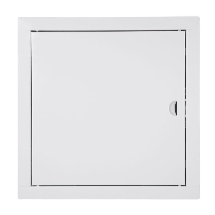 Escotilla de inspección de 50x50 cm - Metálica, para inspección, montaje horizontal y vertical - Blanca, botón a presión, ADGO