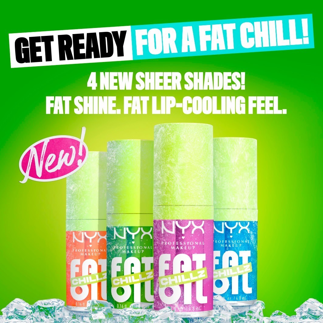 NYX Professional Makeup Lipgloss Fat Oil Chillz Lip Drip - 4,8 ml