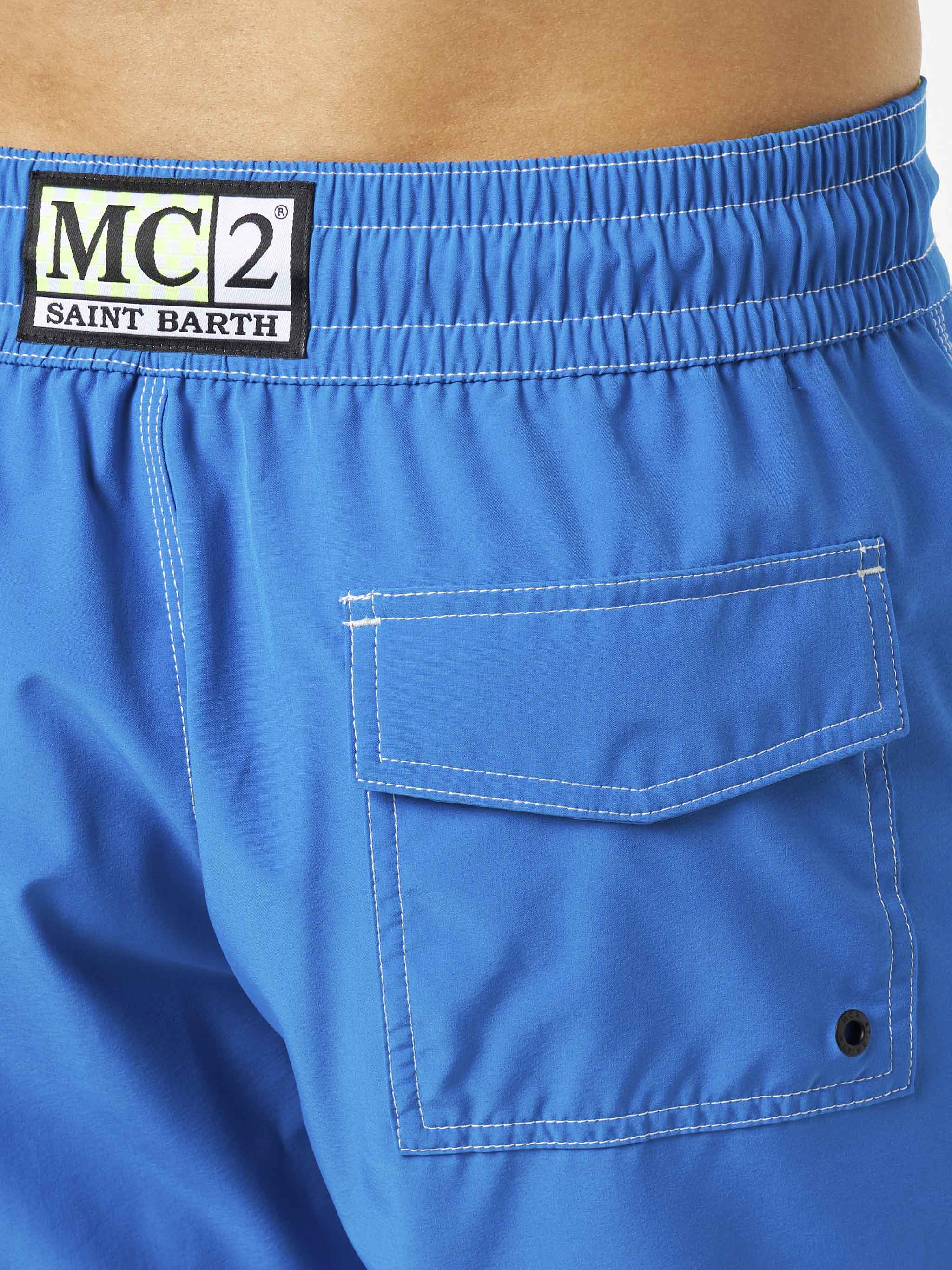 Heren surfzwempak, comfortabel en elastisch, bluette