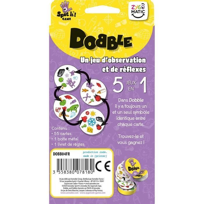 Zygomatic - Dobble : Classique - Édition 2021 - Jeu de société - À partir de 6 ans - 2 à 8 joueurs - 15 minutes