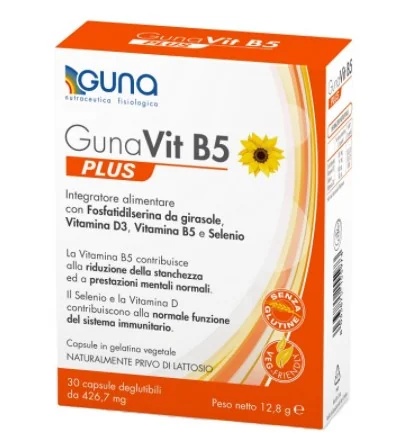 GUNA Gunavit B5 Plus 30 capsules Fysieke en mentale vermoeidheid