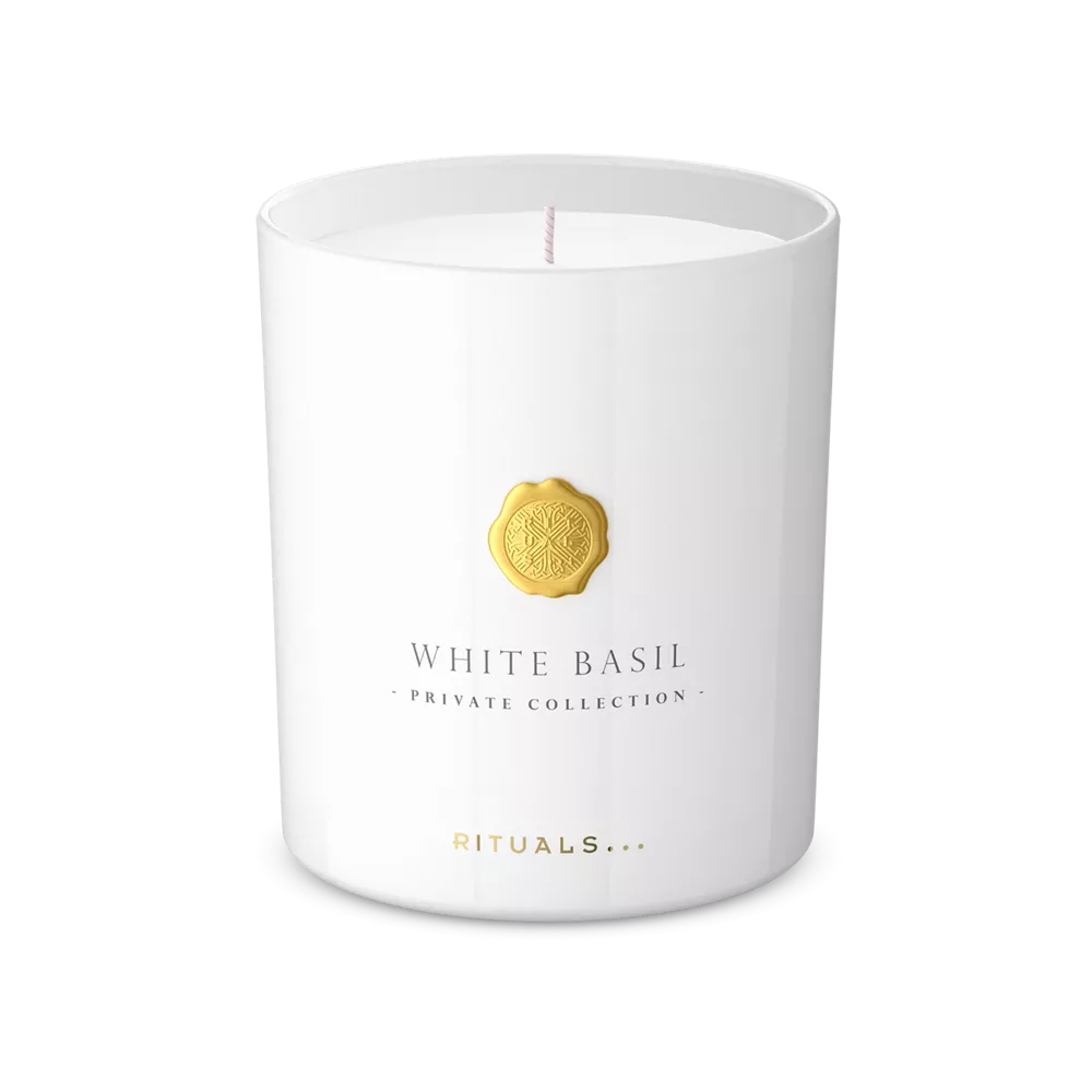 Bougie parfumée au basilic blanc Private Collection, 360 g