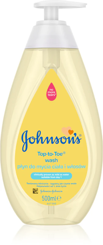 Johnson's® Sabonete Líquido Corpo e Cabelo da Cabeça aos Pés para Crianças desde o Nascimento