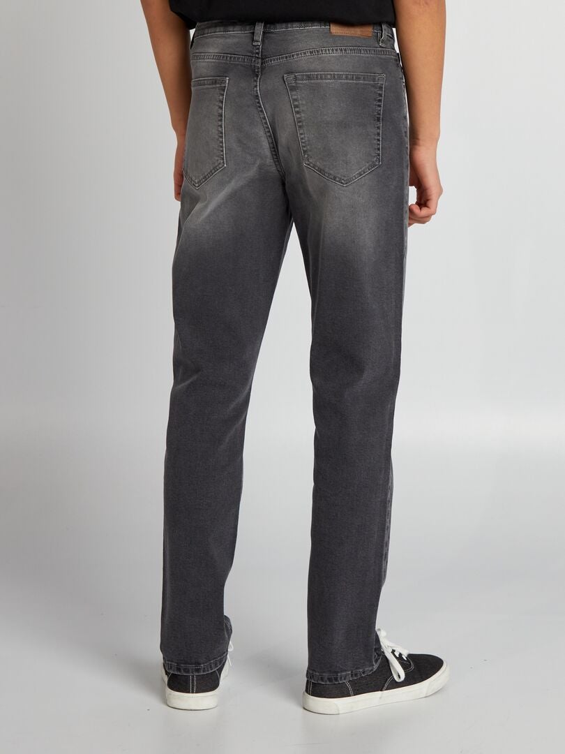 Slim fit 5-zakken denim broek - grijs