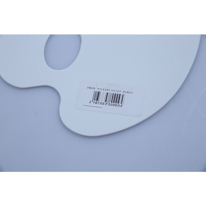 Paleta ovalada - Pébéo - Plástico - Fácil de limpiar - Ideal para mezclar colores - Herramienta esencial