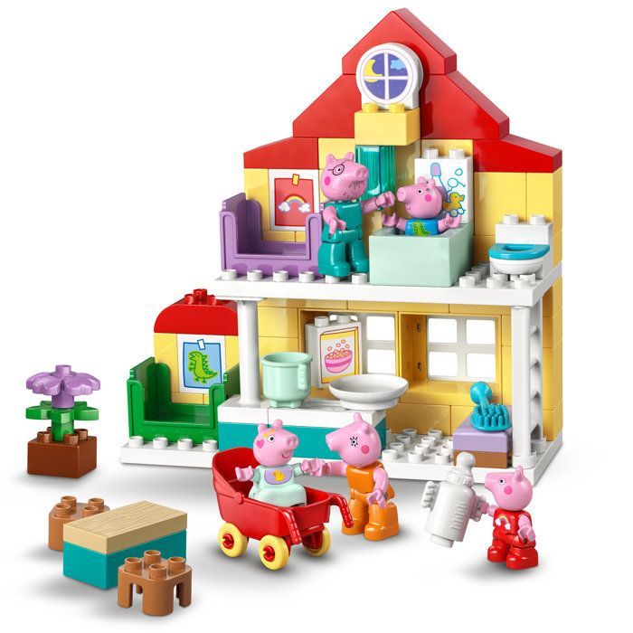 LEGO DUPLO Peppa Pig 10467 The Family House - Educational Toy for Babies Ages 2+ - Gift