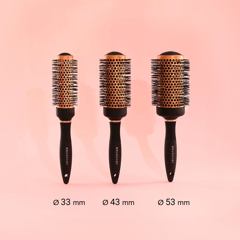 „BrushArt Hair“ keraminis apvalus plaukų šepetys