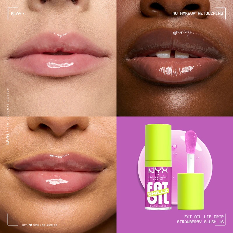 NYX Professional Makeup Fat Oil Chillz lūpu eļļa ar atvēsinošu efektu