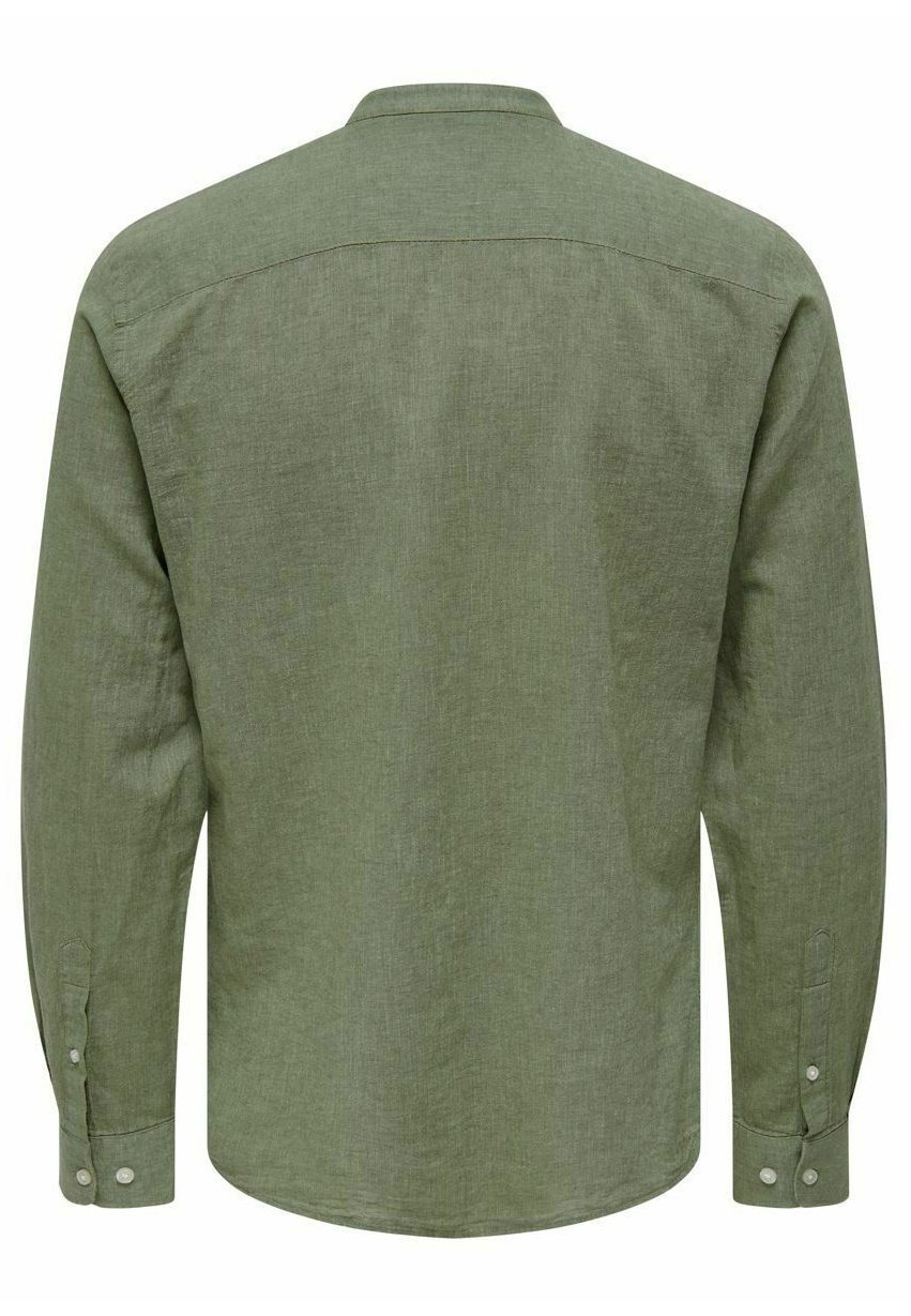 Only & Sons ONSCAIDEN MAO - Shirt - sumpf