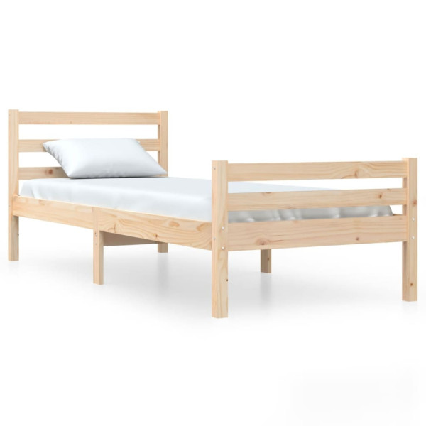 Łóżko Drewniane Rama Łóżka Sofa Brązowe Do Sypialni Pokoju 100 x 200 cm
