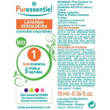 Puressentiel Biologische Echte Lavendel Etherische Olie 10 ml 10 ml