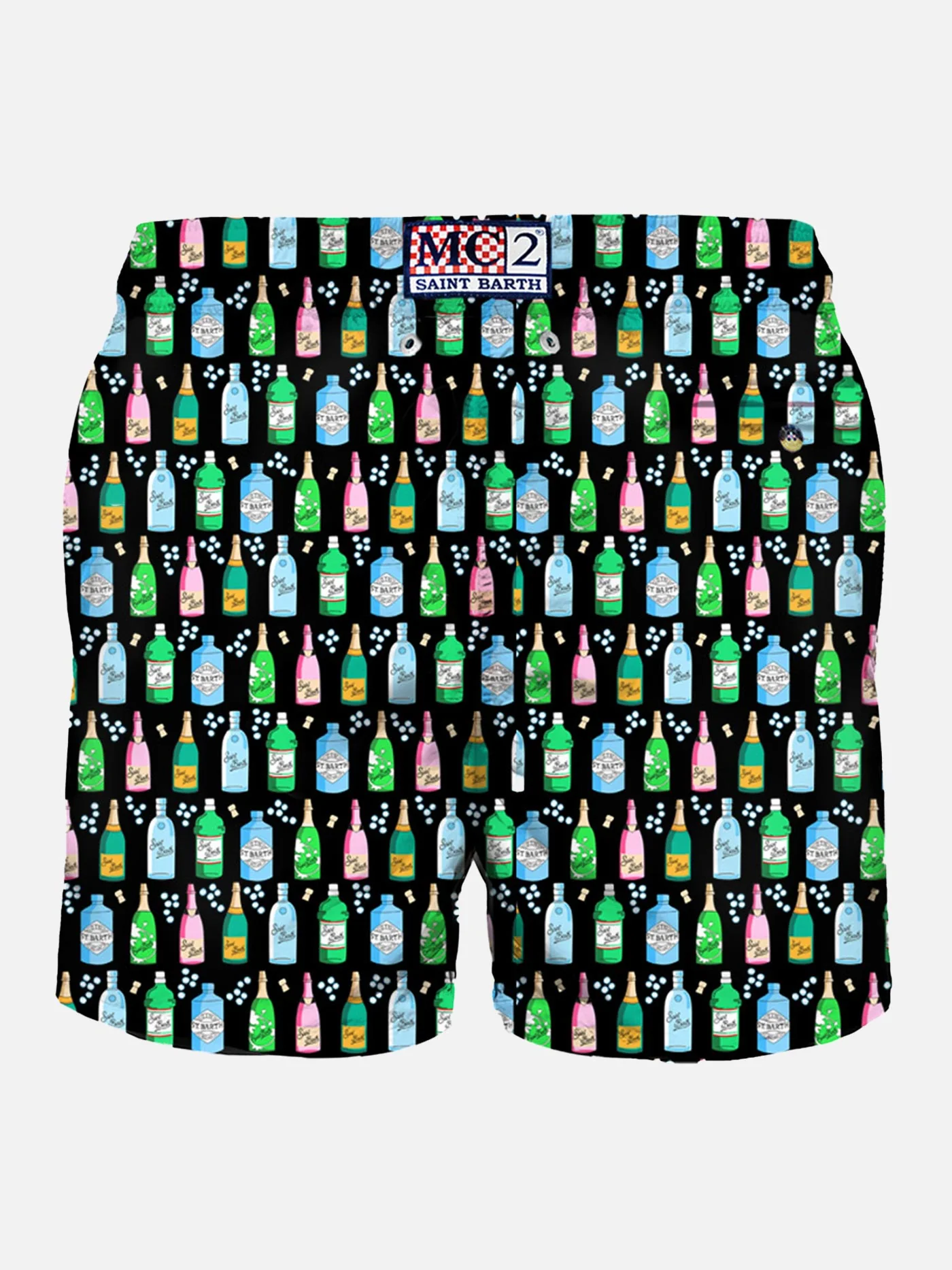 Bañador ligero para hombre con estampado de burbujas