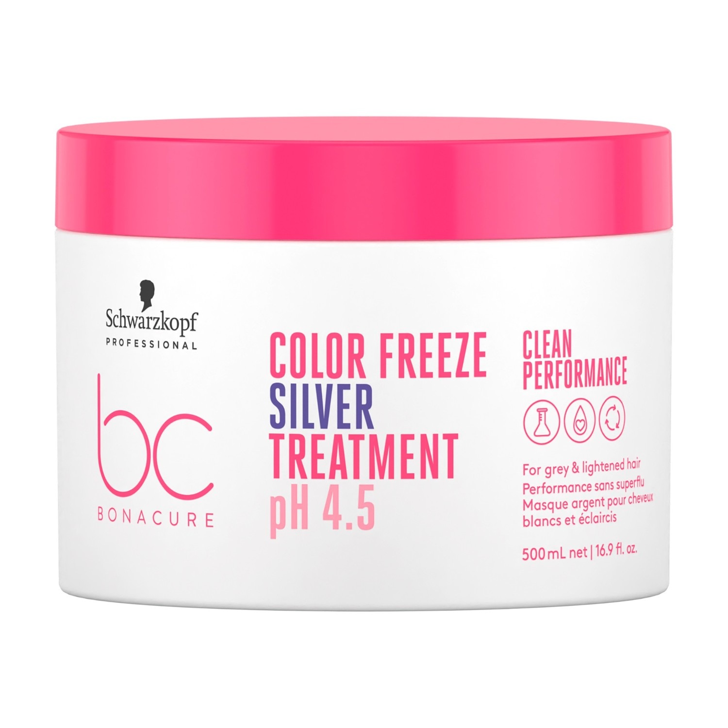 Schwarzkopf Professional Haarkur BC BONACURE pH 4,5 Color Freeze Zilverbehandlung - 500 ml