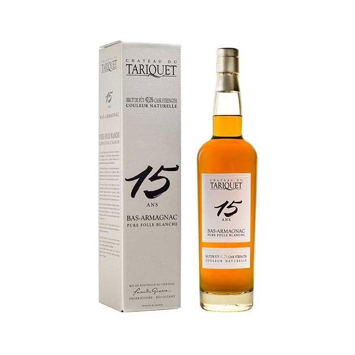 Bas Armagnac de Château Tariquet, 15 años, 100% Folle Blanche, 75cl