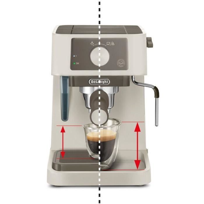 Cafetera espresso DELONGHI STILOSA EC235.CR - Bomba simple - Caldera de acero inoxidable - Compatible con ESE - Boquilla de vapor - Acabado crema