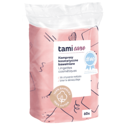 Tami kosmetiska bindor 60 st bomull