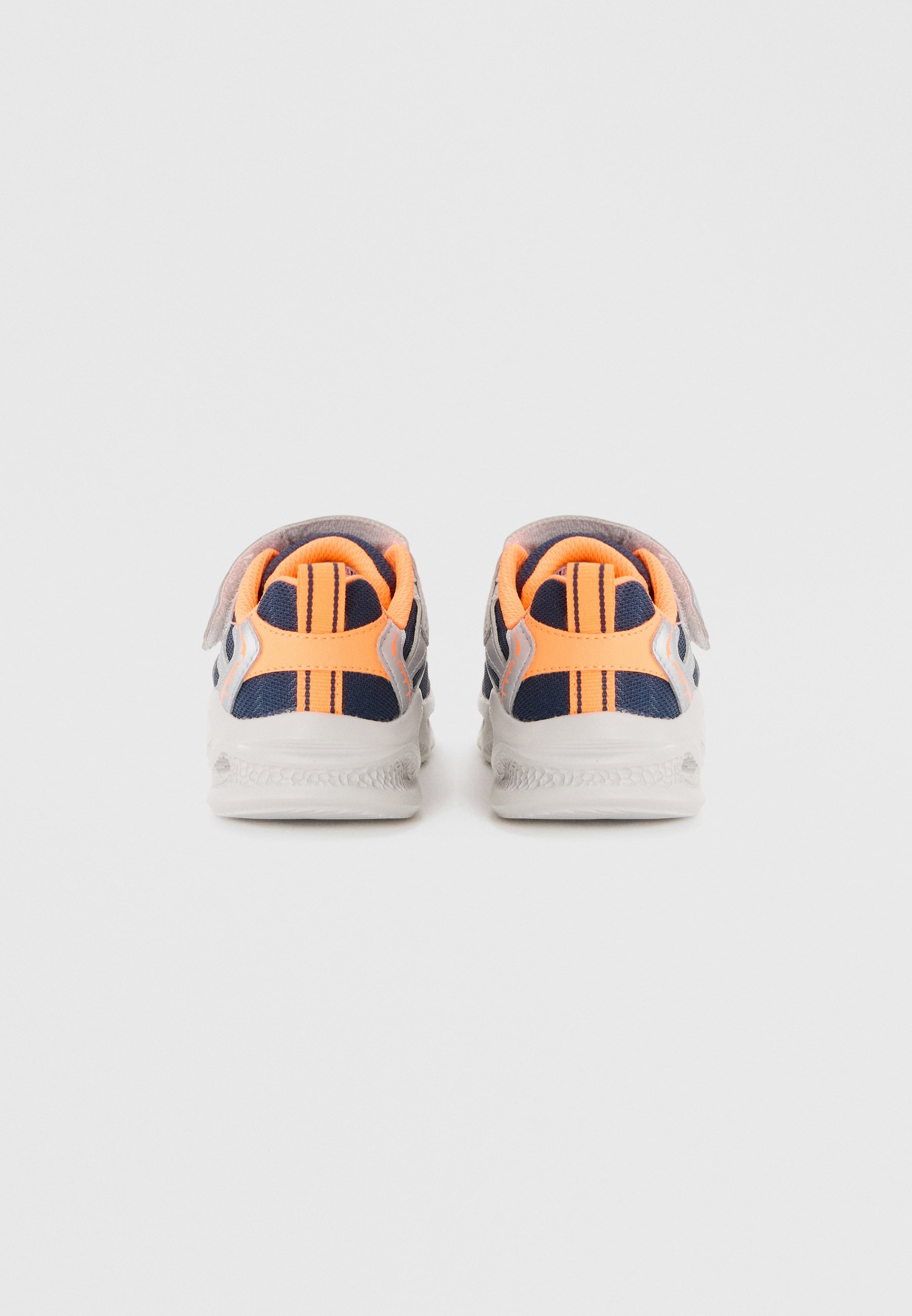 Skechers METEOR - Scarpe da ginnastica - color argento/blu navy/arancione
