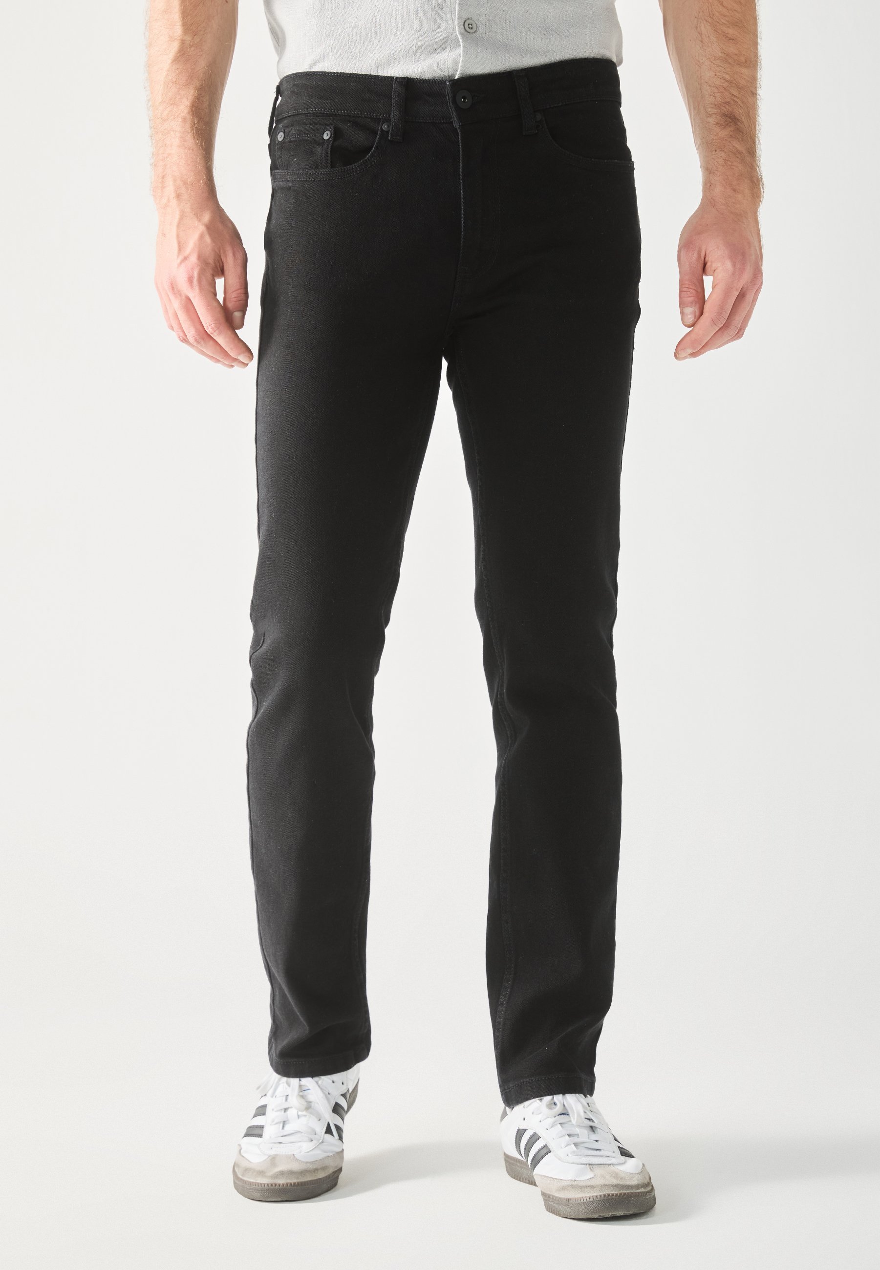Pier One Slim fit -farkut - black denim