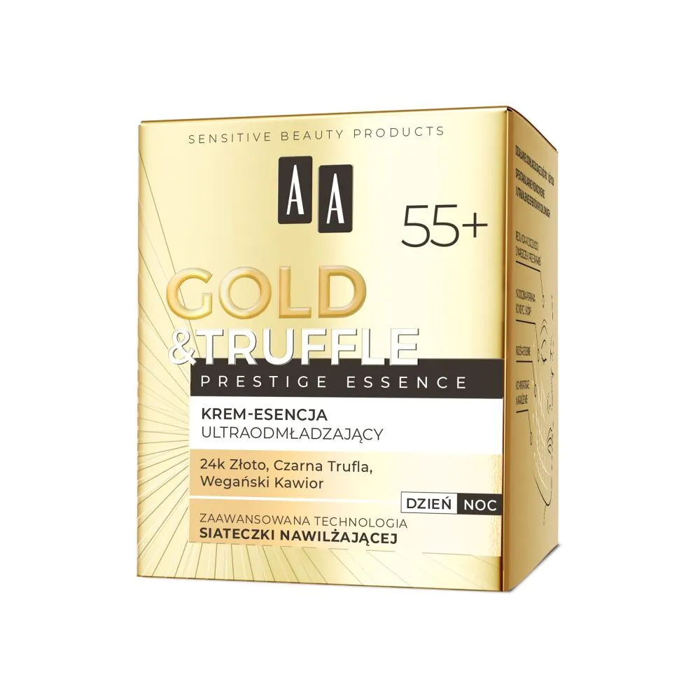 AA Gold & Truffle Prestige Essence 55+ - Głęboko odbudowujący krem-esencja 50ml
