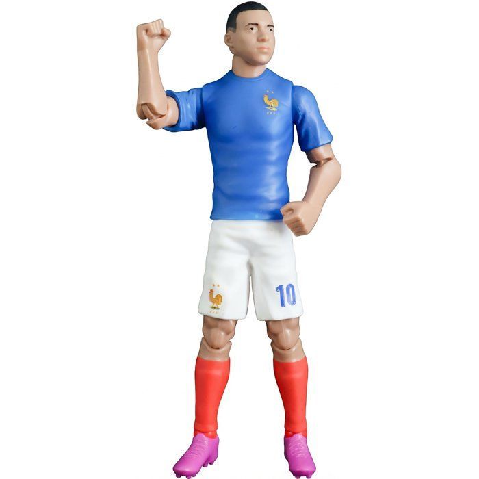 Figura articulada - Seleção Francesa - MEGABLEU - Mbappé número 10 - 20 cm