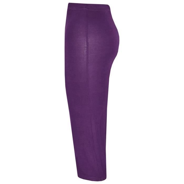 Jupe Maxi pour filles - Marque inconnue - Taille élastiquée - Longueur genou - Tissu texturé doux