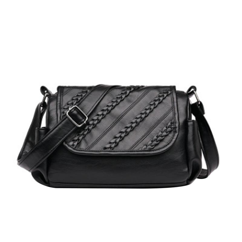 Sac bandoulière femme uni style vintage classique, bandoulière ajustable, sac messager simple, cabas