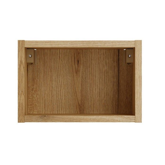 Cube de rangement salle de bain VANO 30 cm chêne suspendu avec niche