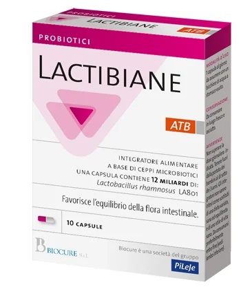 LACTIBIANE Lactibiane ATB, complément alimentaire pour la flore intestinale, 10 capsules