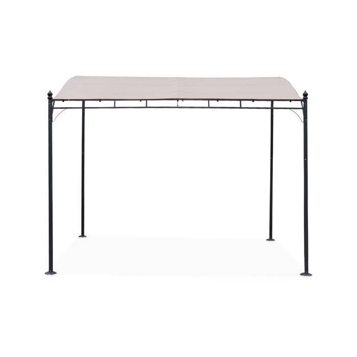 Pérgola de parede 3x2,5m - Brestum - Lona bege