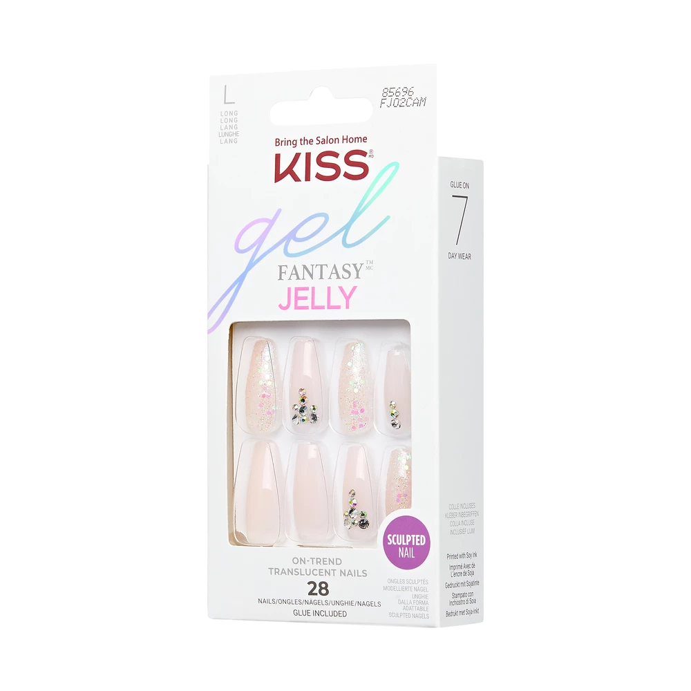 Jelly Fantasy Sztuczne Paznokcie - Sok Galaretkowy 28 szt. - Kiss