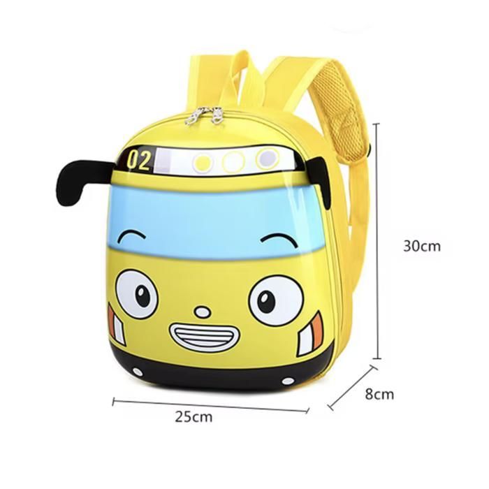 Sac à dos enfant bus 3D – Cartable maternelle EVA léger – Garçon et fille – 2 à 5 ans