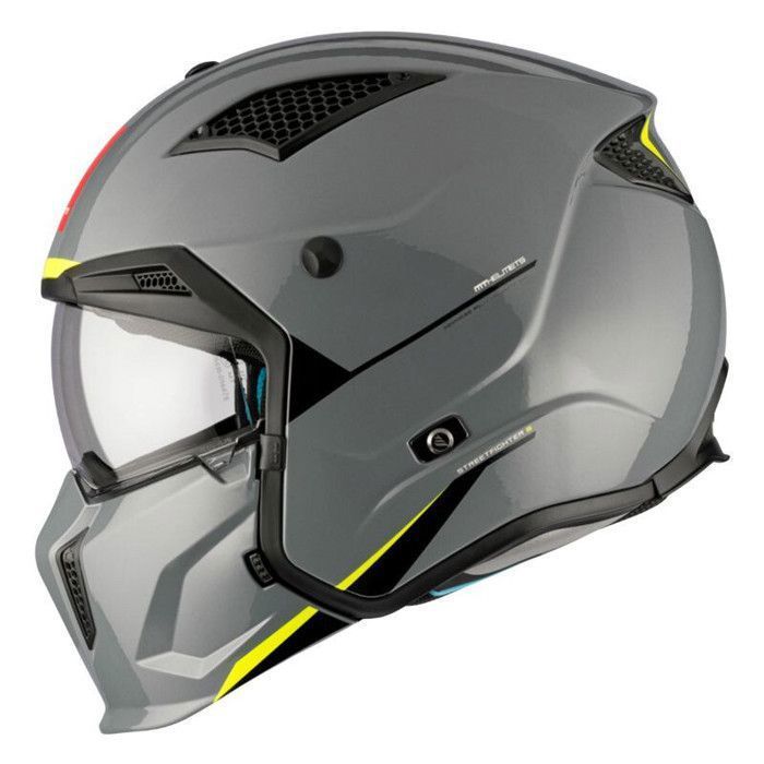 Casco de motocross convertible MT Helmets Streetfighter Sv Uni con visera única y mentonera extraíble (ECE 22.06)