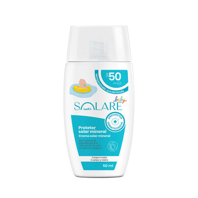 Solare Wells Mineral solskyddsmedel för kropp, ansikte och baby SPF 50 50ml