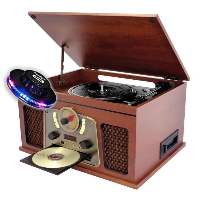 Sistema Hi-Fi - INOVALLEY - RETRO10E-BTH-N - Bluetooth - Funzione di codifica - Vinile, CD, Cassette