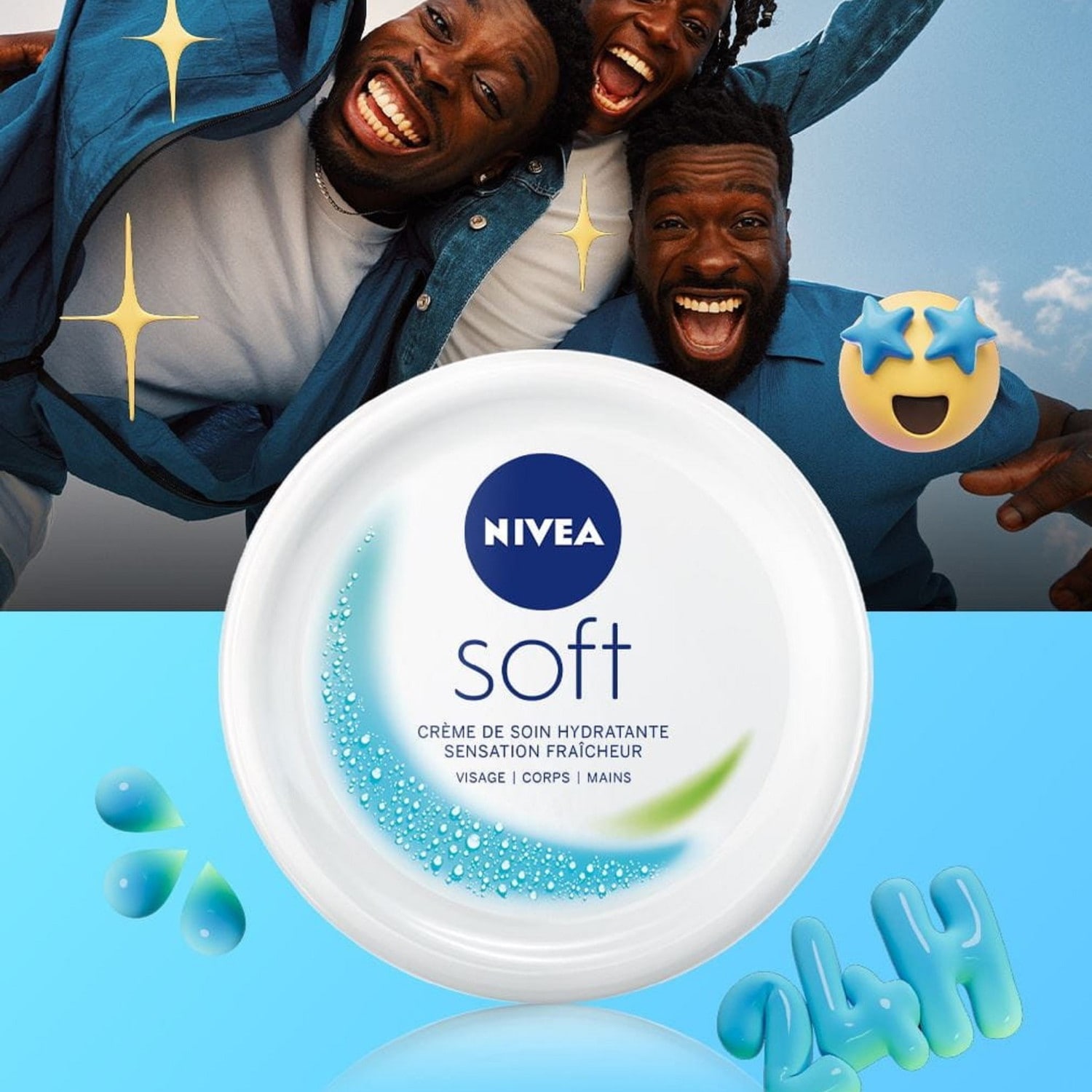 NIVEA Crème multi-usage hydratante visage corps et mains
