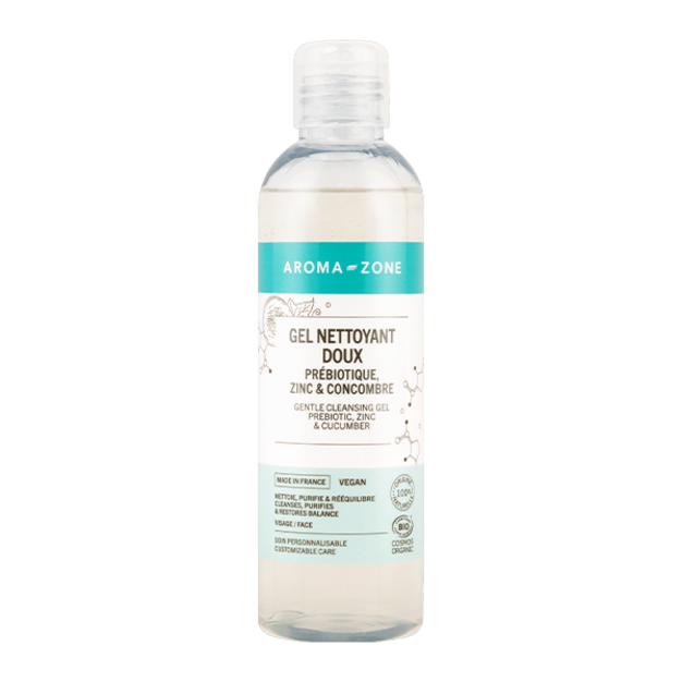 Gel nettoyant doux Prébiotique, Zinc & Concombre