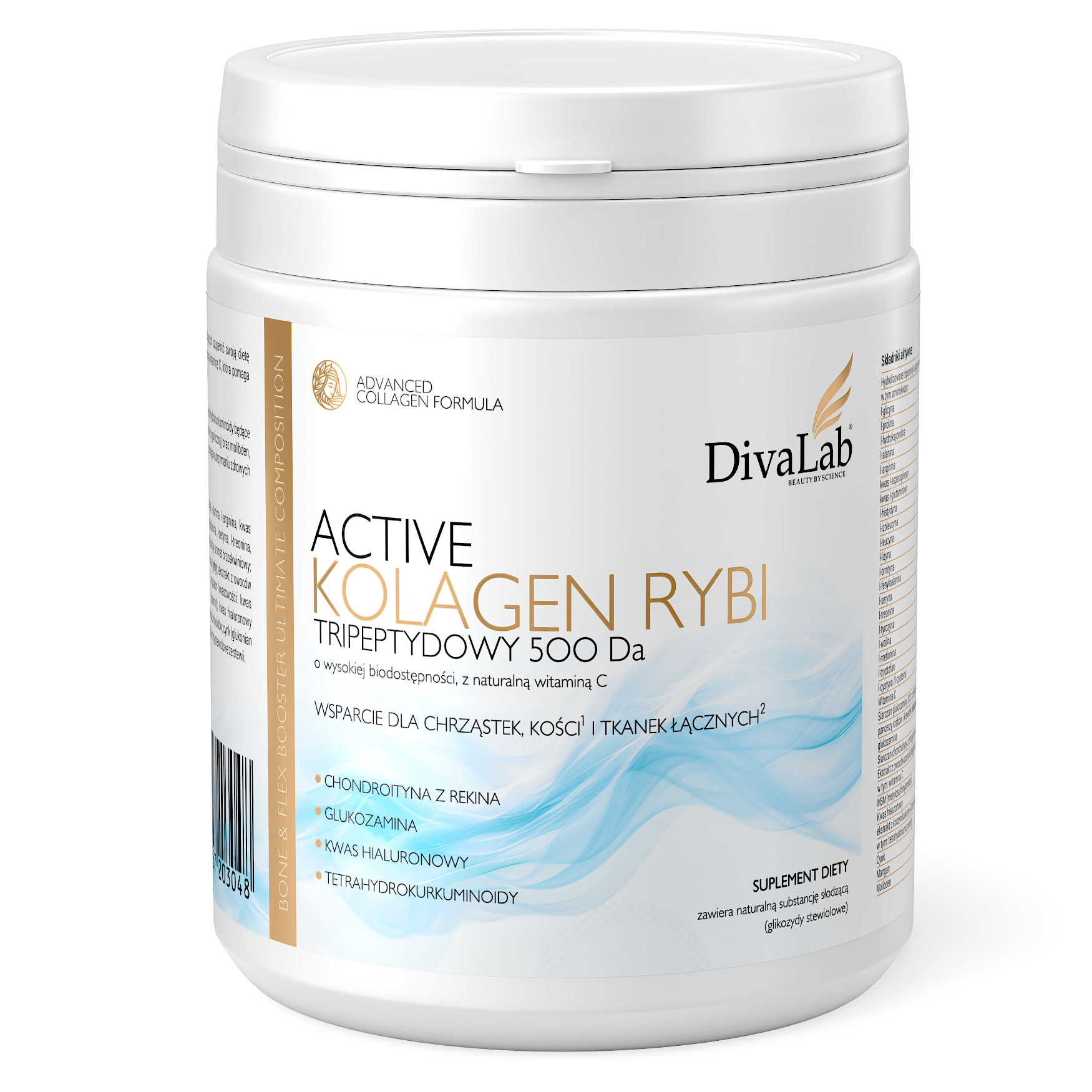 DivaLab Tripeptide de Colagen Activ din Pește 500 Da