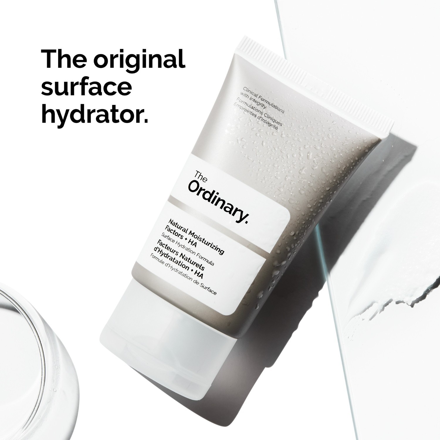„The Ordinary“ veido kreminis drėkinamasis kremas su natūraliais drėkinamaisiais faktoriais ir hialurono rūgštimi – 30 ml