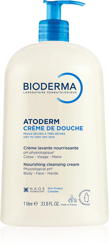 Creme de Banho Bioderma Atoderm: creme de banho nutritivo para pele normal, seca e sensível.