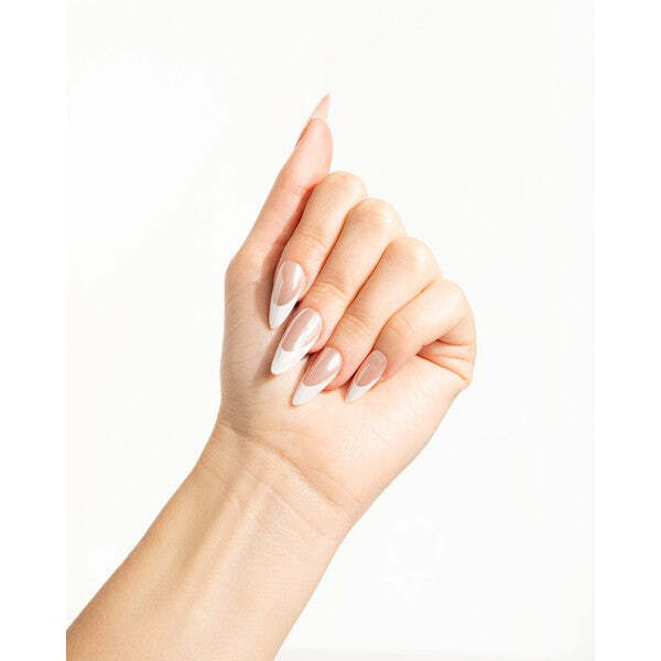 Nail HQ Unghii French Glaze Naturale cu Migdale (24 Bucăți)